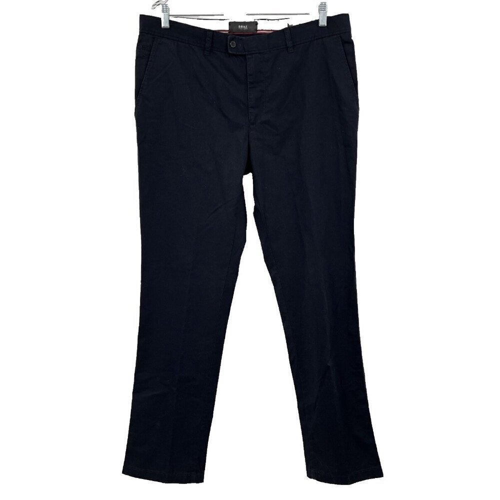 Brax Kapok Pima Twill Regular Fit Chino Pants Perma Blue US 38/EUR 54‎ NWT $198
